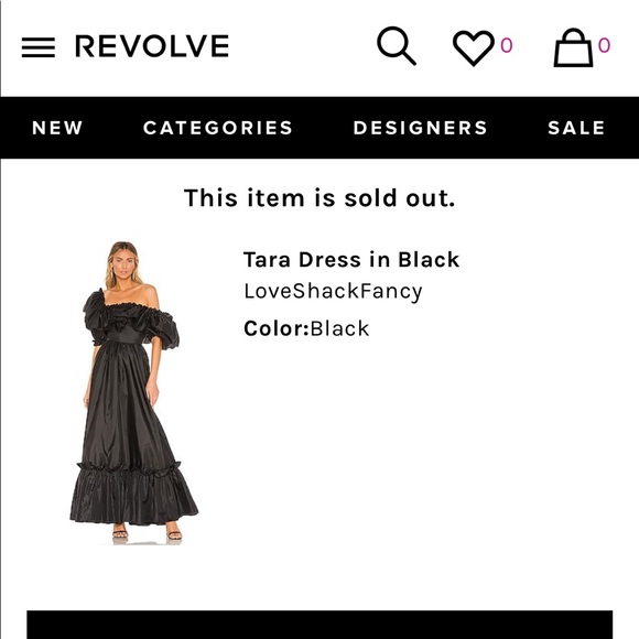 LoveShackFancy Tara Ruffle Maxi Black Off-Shoulder Dress - Picture 7 of 13